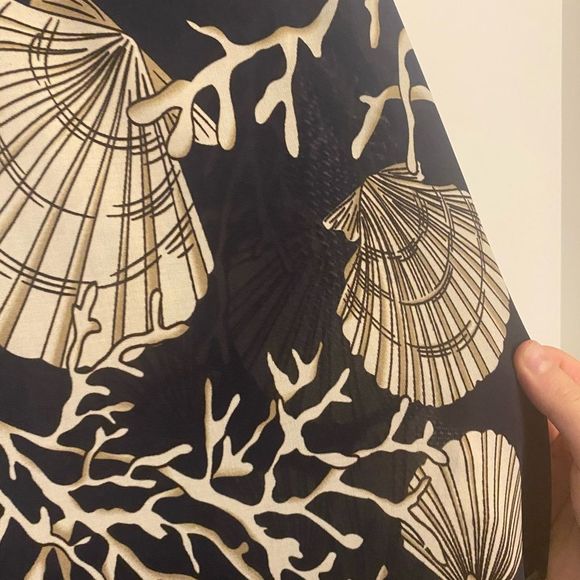 NWOT Zulily Navy & Ivory Shell Maxi Dress - Picture 4 of 4